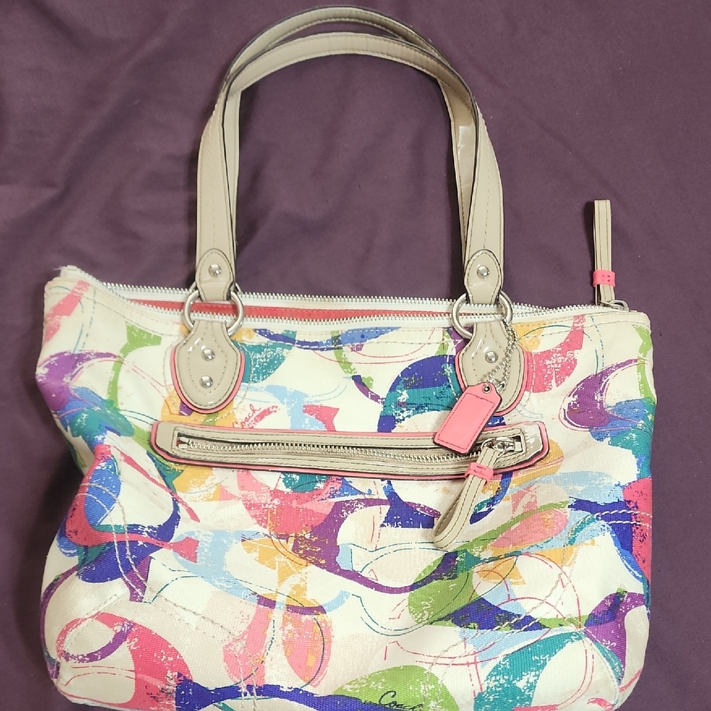Coach Poppy -Colorful Abstract Women's Tote Bag